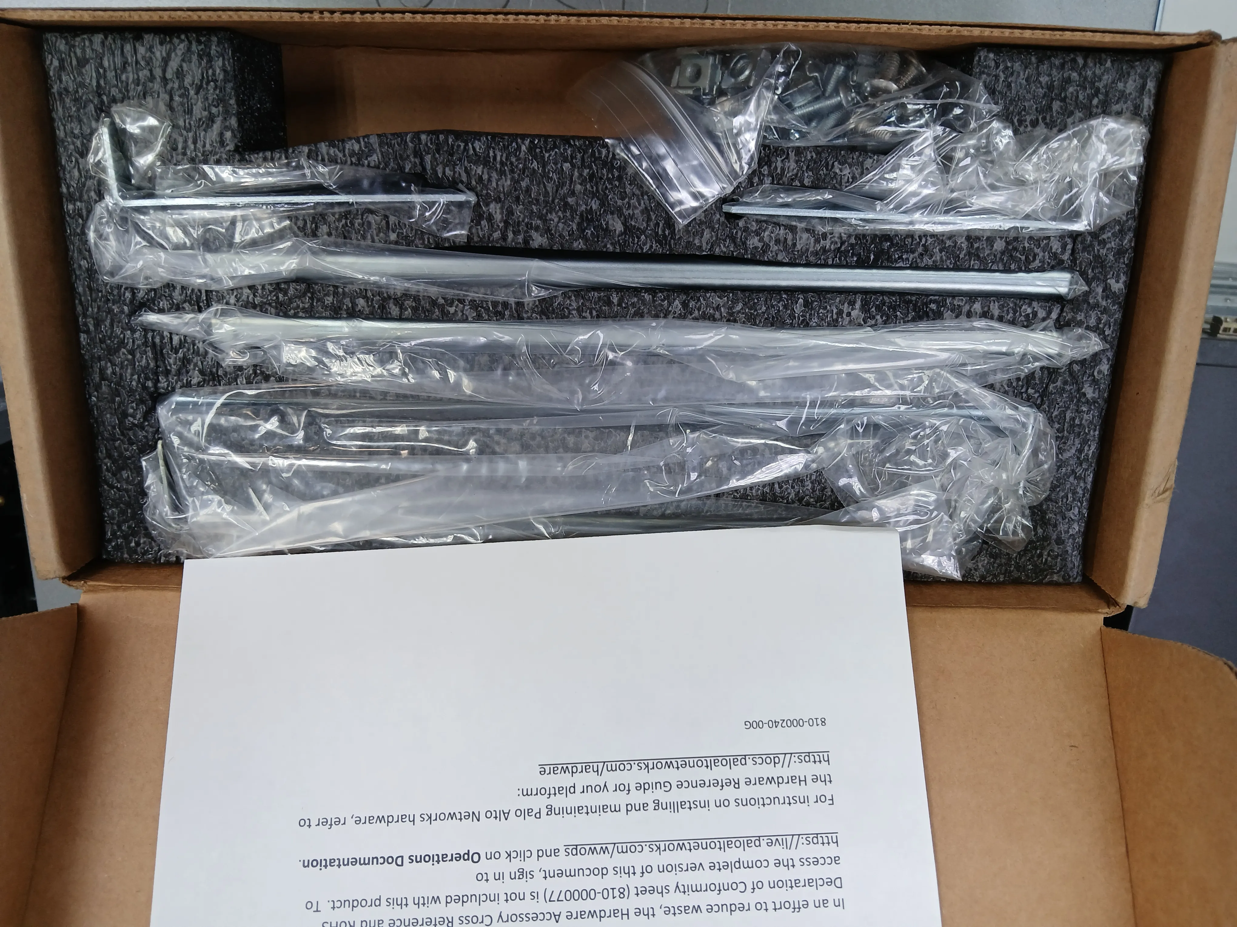 Palo Alto Networks PAN-PA-3400-RACK4 4-Post Rack Mount Kit | Rackmount Accessory for PA-3400 Series Firewalls