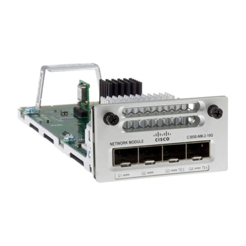 Cisco C3850-NM-2-10G Network Module – 2 x 10G SFP+ / 4 x 1G SFP Uplink Expansion Module for Catalyst 3850 Switches