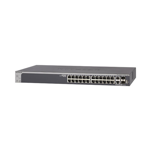 Netgear ProSafe S3300-28X Smart Switch | 24-Port Gigabit + 4x10G Uplink | Stackable | Enterprise Layer 2/3 Smart Managed Switch