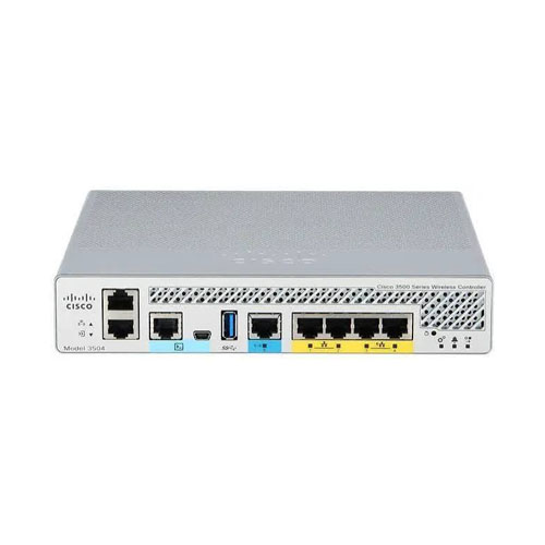 Cisco AIR-CT3504-K9 Wireless LAN Controller 3504 | Enterprise Wi-Fi Controller | Up to 150 APs | 3000 Clients | AC Powered | 4 Gbps Throughput