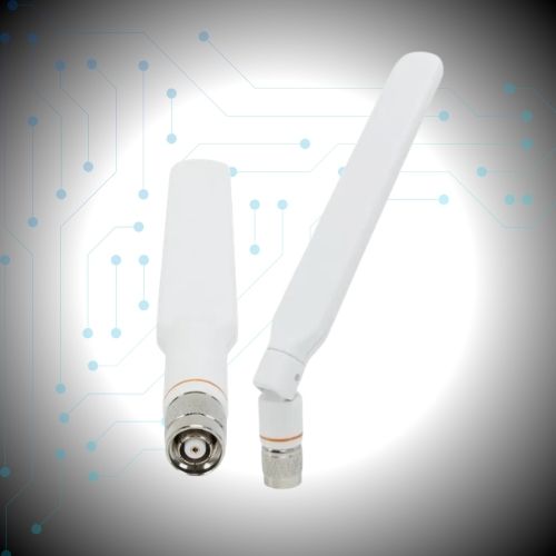 Cisco Aironet Short Dual-Band Omni Antenna | 2.4 GHz (2 dBi) / 5 GHz (4 dBi) | RP-TNC Connector | Indoor Enterprise Wi-Fi Antenna