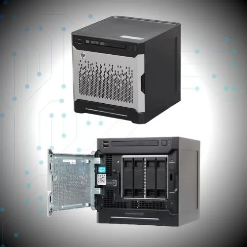 HPE ProLiant MicroServer Gen8 Tower Server | Intel Xeon E3 Processor | Compact Business Server | Small Office Storage Solution