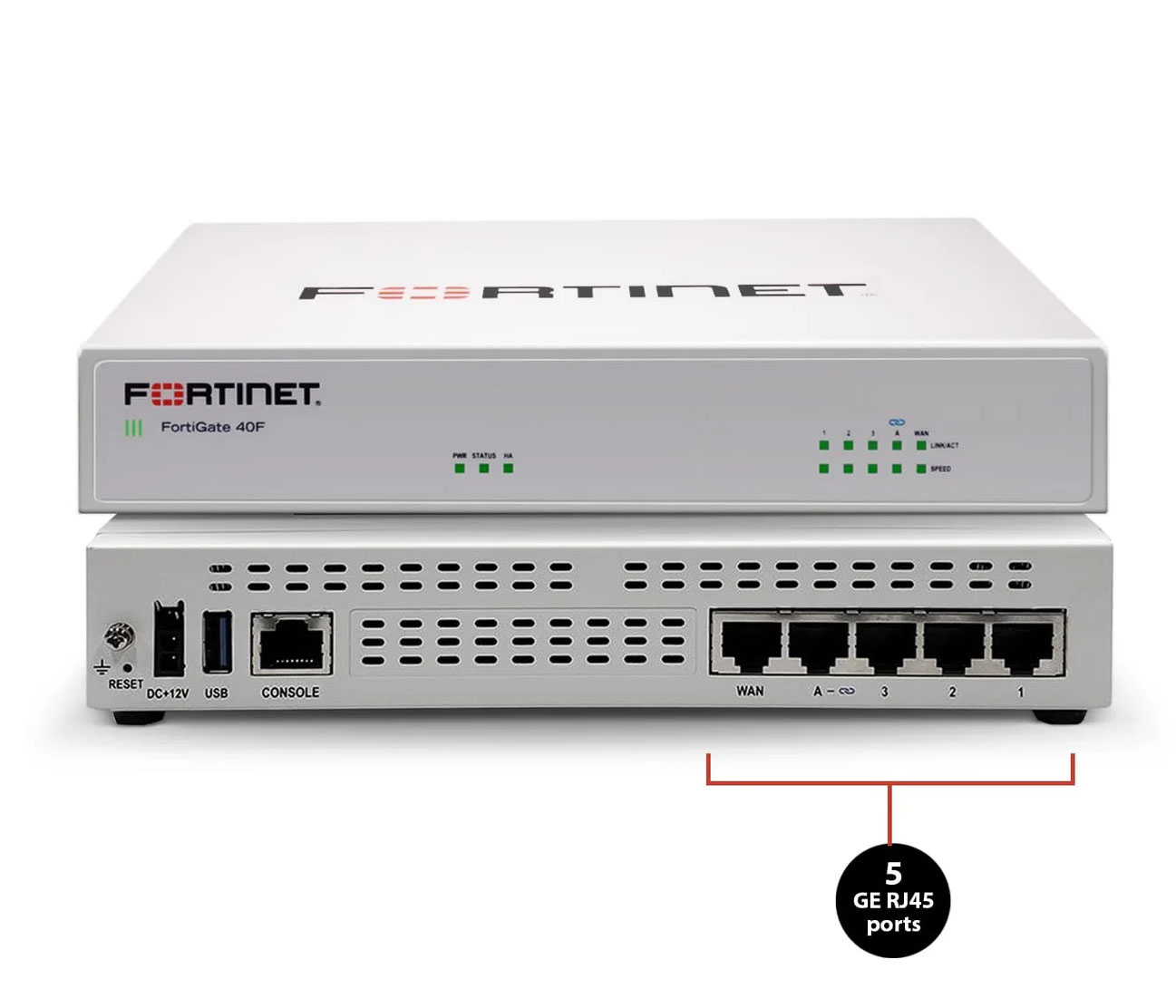 Fortinet FortiGate FG-40F Network Security Firewall Appliance | 5-Port Gigabit | Next-Generation Firewall | UTM Security