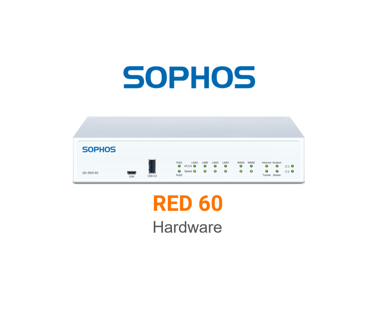 Sophos SD-RED 60 Secure Remote Ethernet Device | Branch Office VPN Appliance | Remote Network Extension