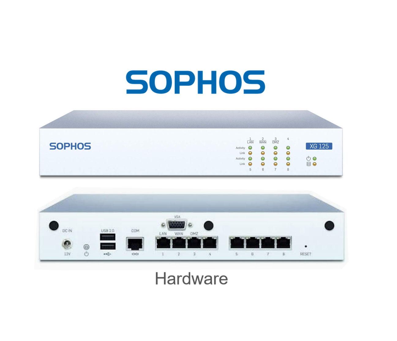 Sophos XG 125 Rev.2 Network Security Firewall Appliance | 8-Port Gigabit | Next-Generation Firewall | UTM Security