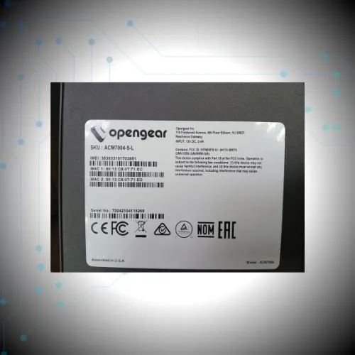 Opengear ACM7004-5-L Resilience Gateway | LTE OOB Management | 4-Port Console Server