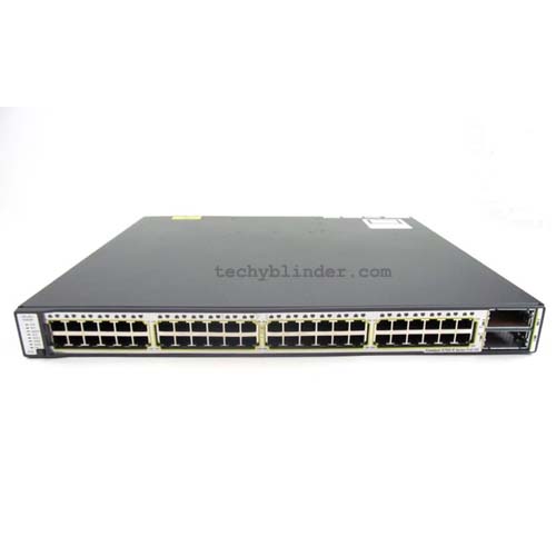 Cisco WS-C3750E-48PD-S Managed Switch