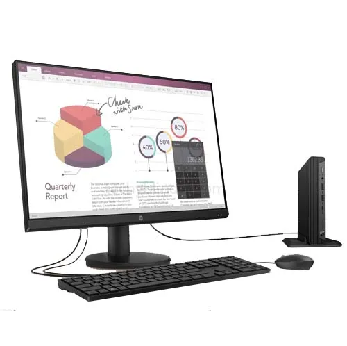 HP ProDesk 600 G6 Desktop Mini PC with LCD