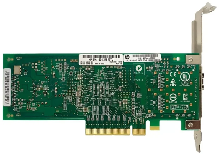 AK344A HP 81Q LC PCI-X 8G Fibre Channel Adapter 489190-001 AK344-63002-back