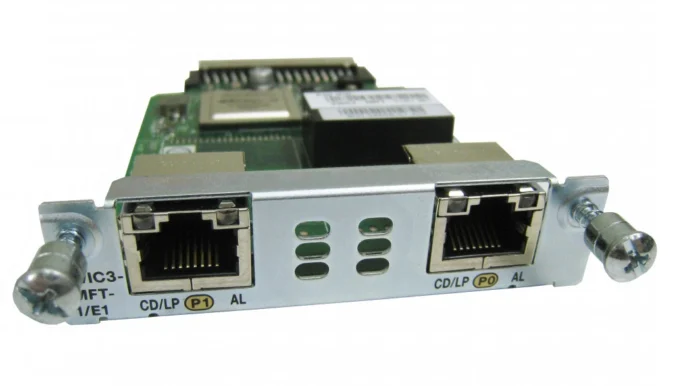 CISCO 73-13420-01 VWIC3-2MFT-T1-E1 DUAL PORT TRUNK VOICE WAN CARD ZZ5-2